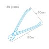Modelcraft PPL1208 Curved Jewellers Tinsnips (180mm)
